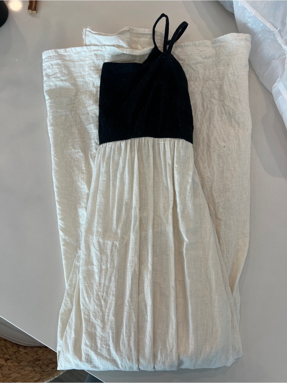 Abercrombie & Fitch Black and White Two-Tone Sundress